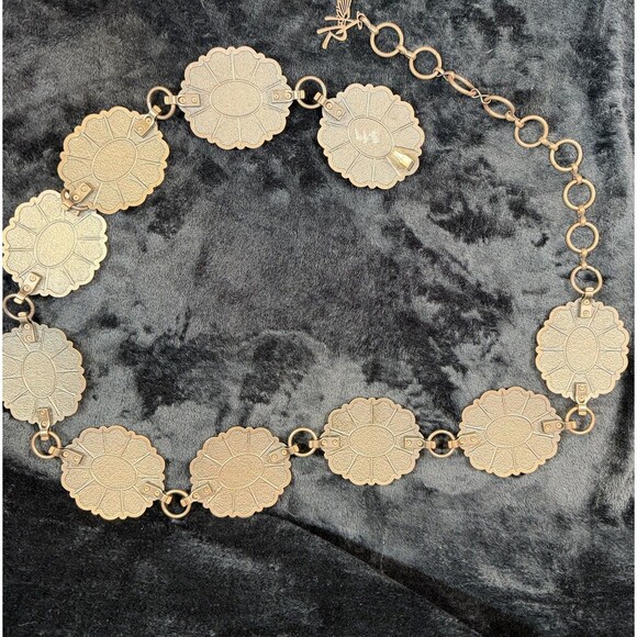 Angel Ranch Western Womens Belt Conchos Bronze Stones Boho Western Hippie Gypsy main image 7